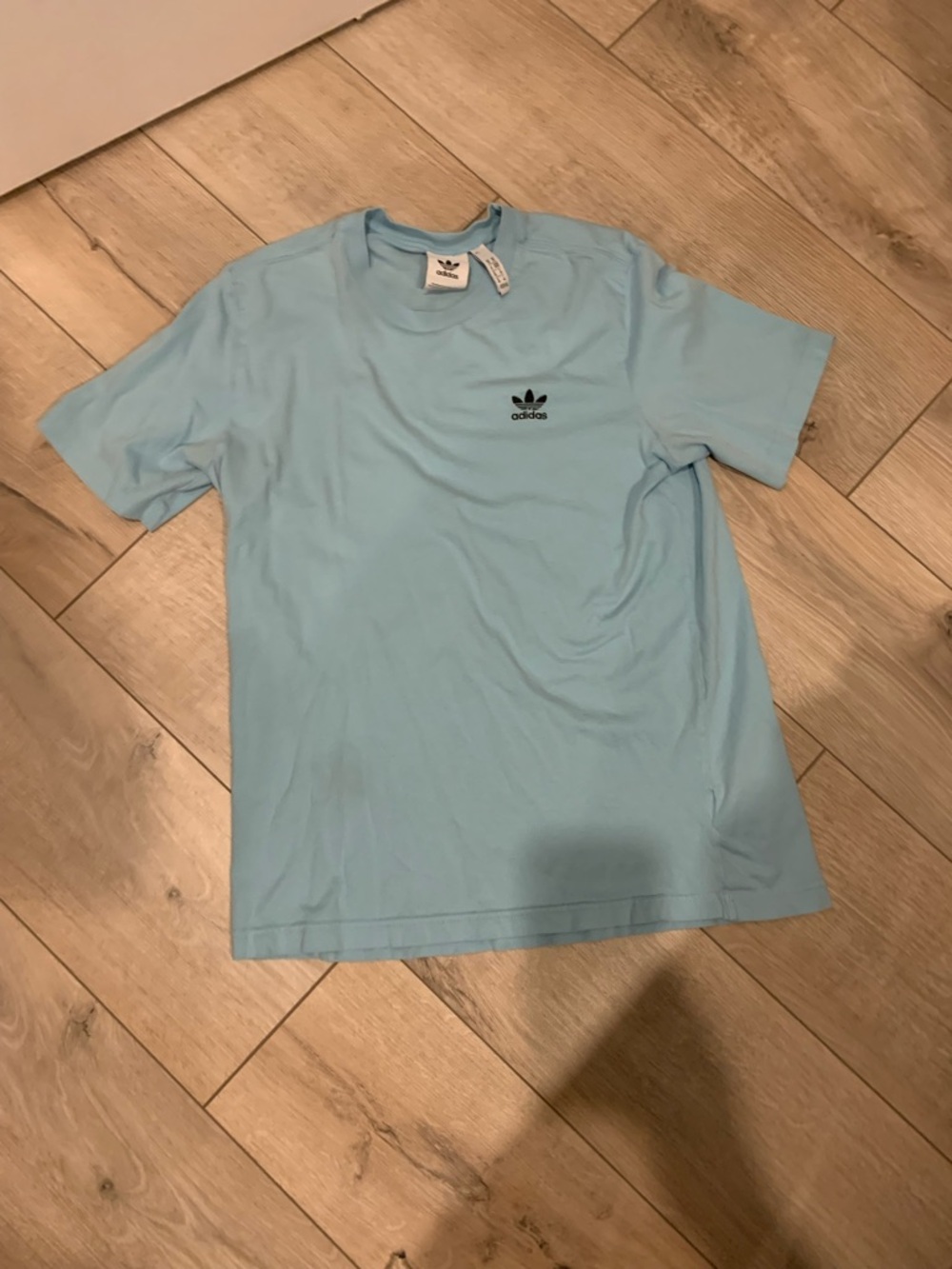 adidas Light Blue Trefoil Short Sleeve T‑Shirt